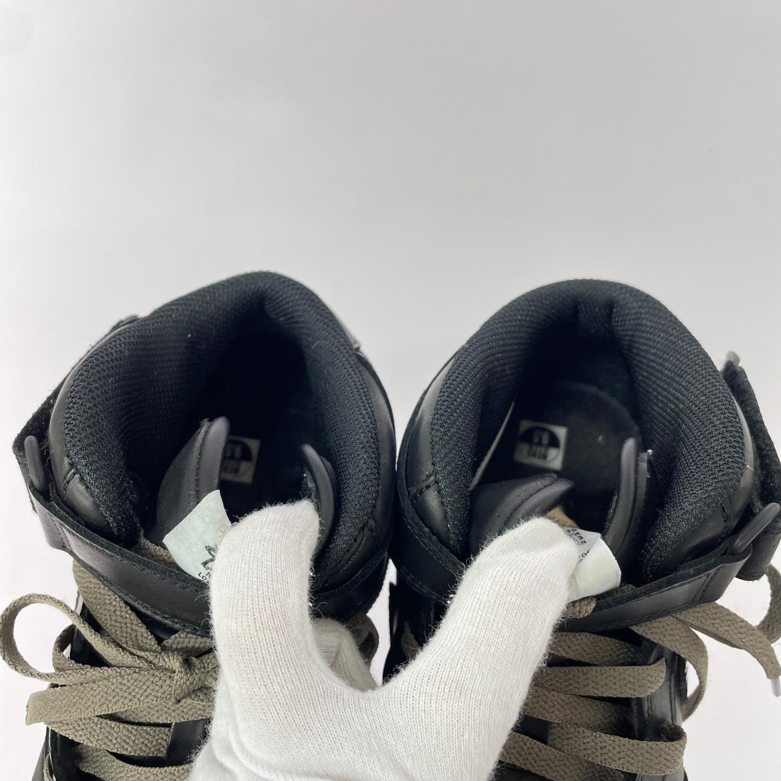 スニーカー ×STUSSY AIR FORCE 1 MID BLACK SNAKESKIN 27.5cm (US9 1/2 UK9 EU45) ブラック
