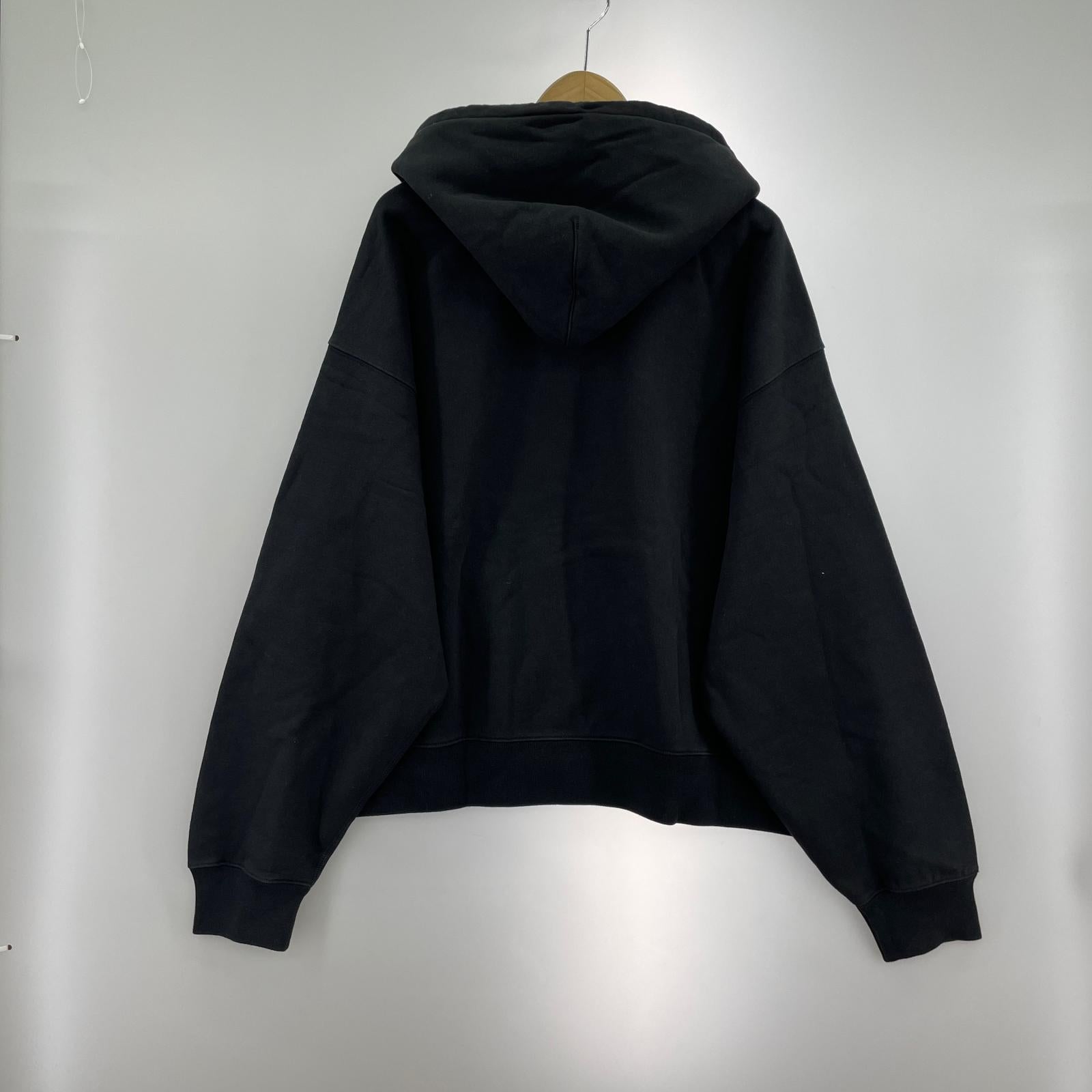 パーカー STUSSY×NIKE Stone Washed Fleece Zip 黒 L L ブラック