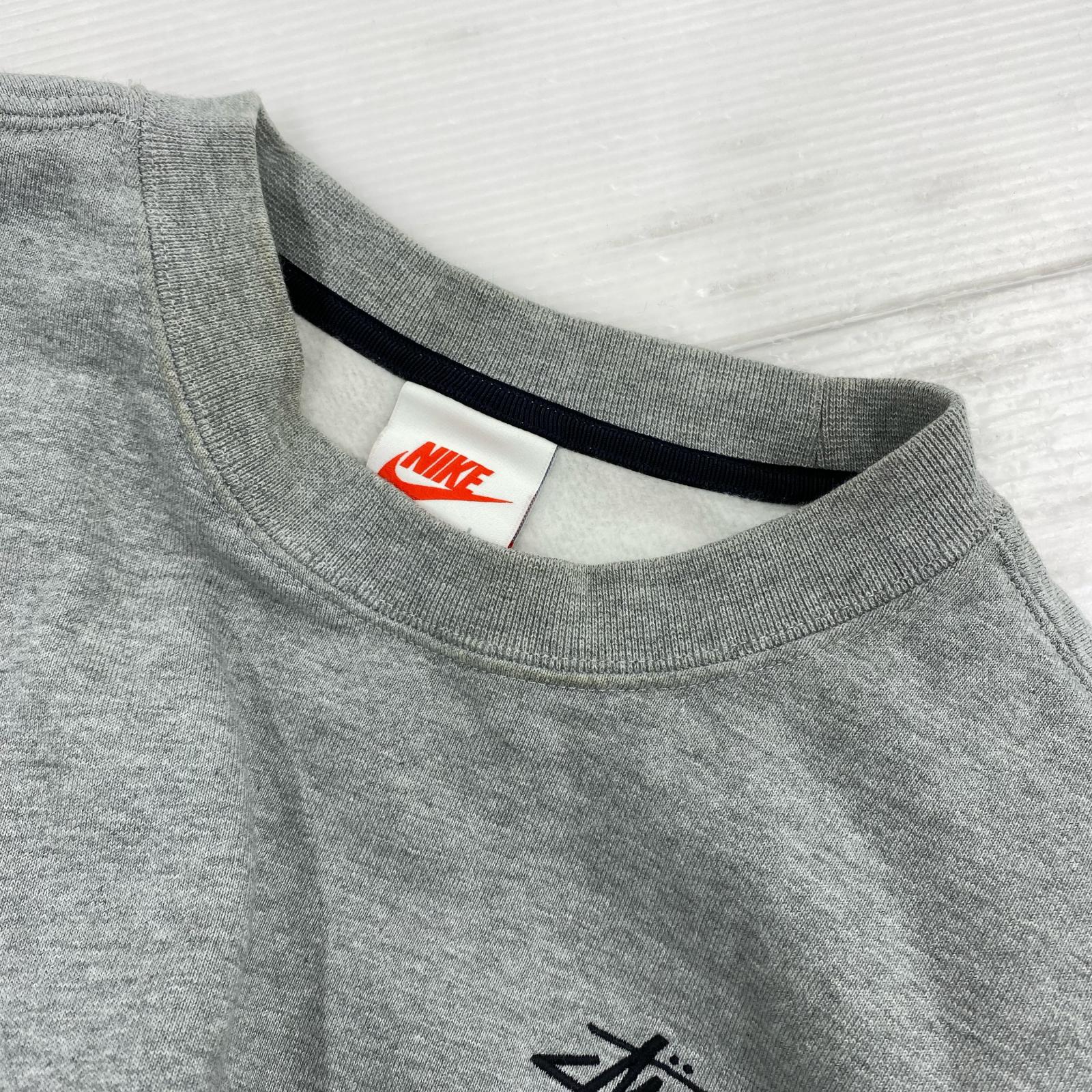 スウェット STUSSY×NIKE Fleece Crew Sweatshirt グレーL L グレー