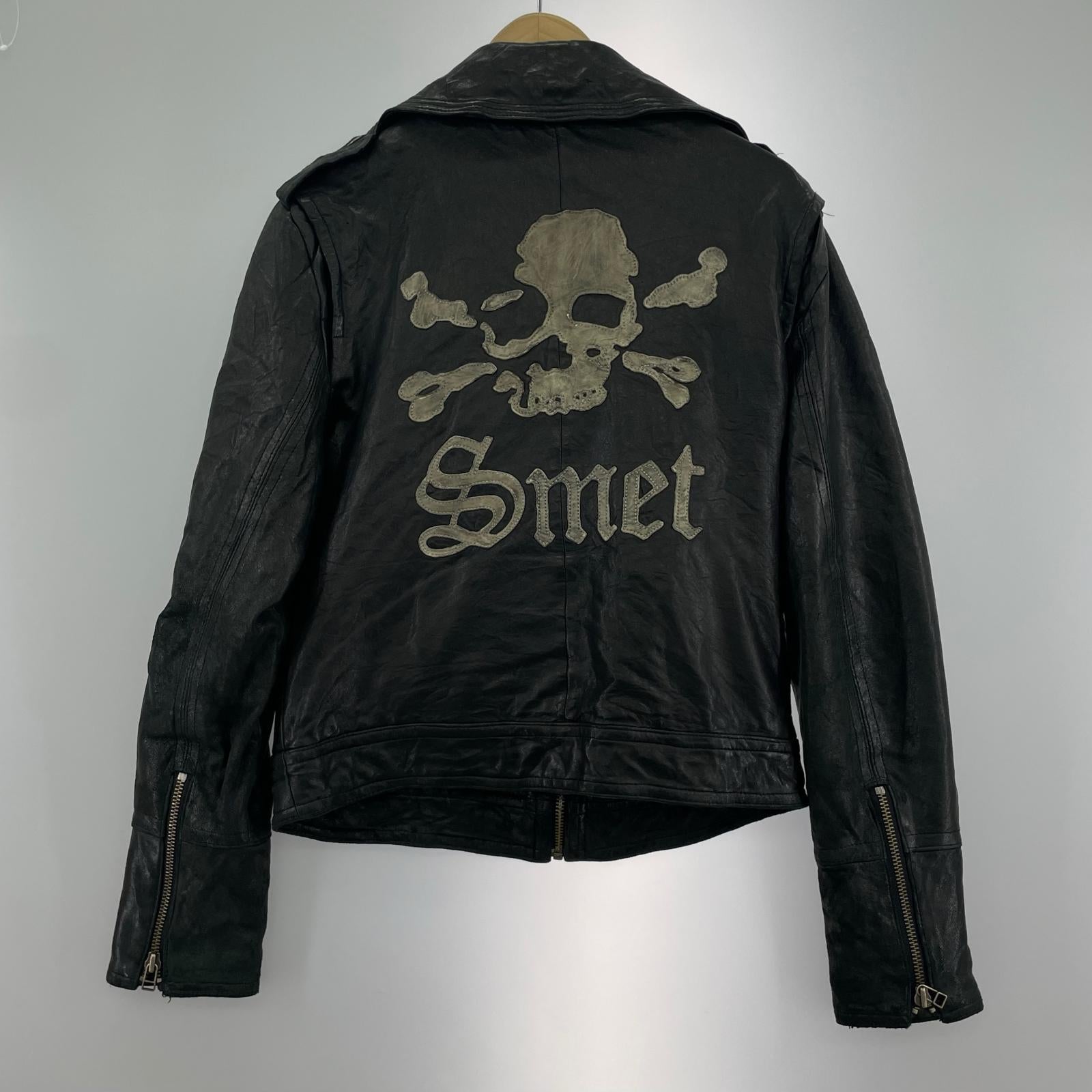 ジャケット Smet レザー ライダース ブラック