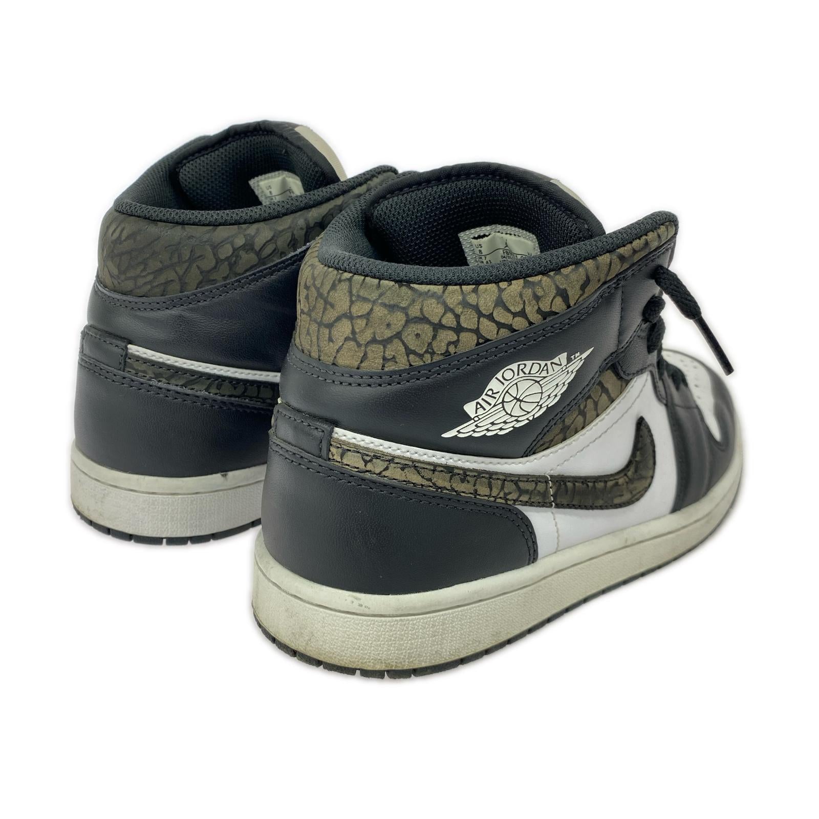 スニーカー AirJordan1MidPandaElephantSafari 26cm (US8 UK7 1/2 EU42)