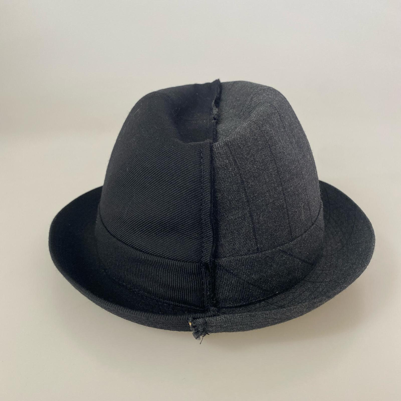 ハット SHIRT 切替 ハット 黒 M