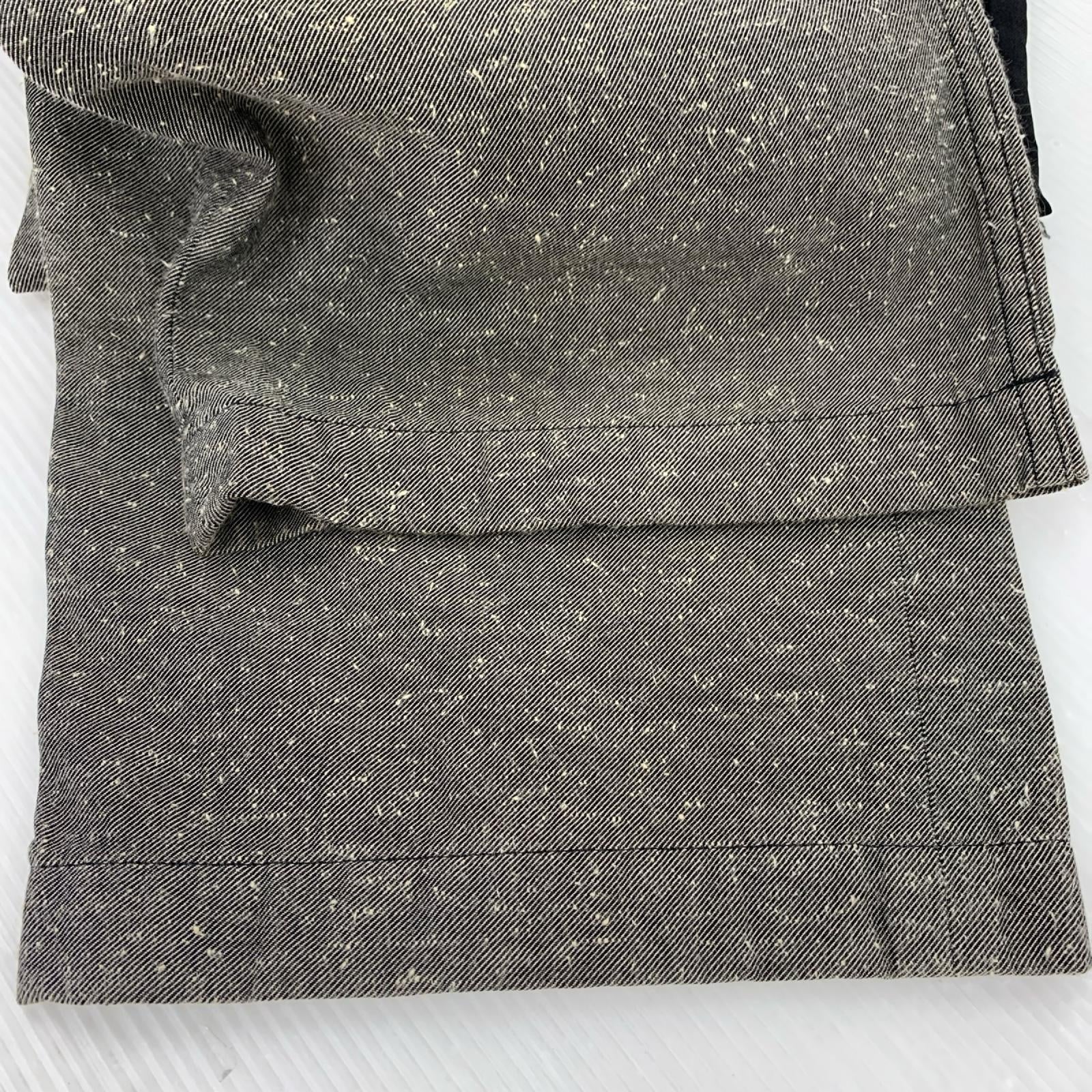 パンツ HOMME PLUS 14SS 矢印パッチワークパンツ 黒 ポリ縮 M ブラック
