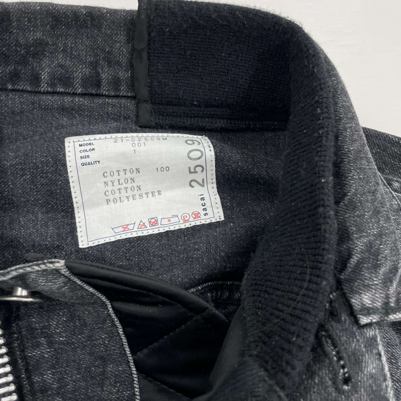 デニムジャケット DENIM BLOUSON BLK (1) 1 ブラック