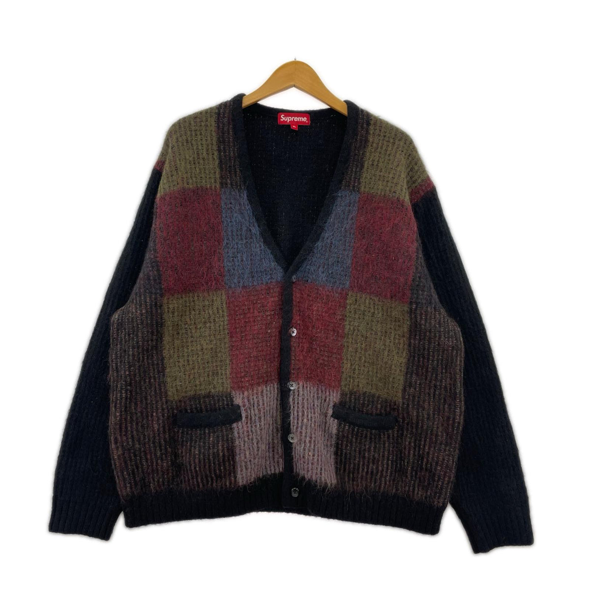 カーディガン Brushed Grid Cardigan (L)