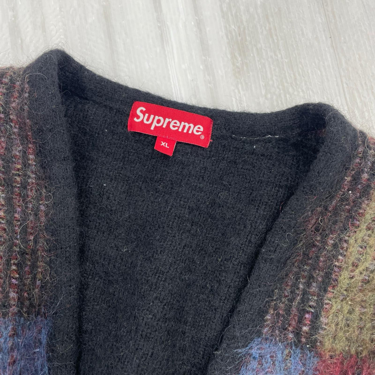 カーディガン Brushed Grid Cardigan (L)