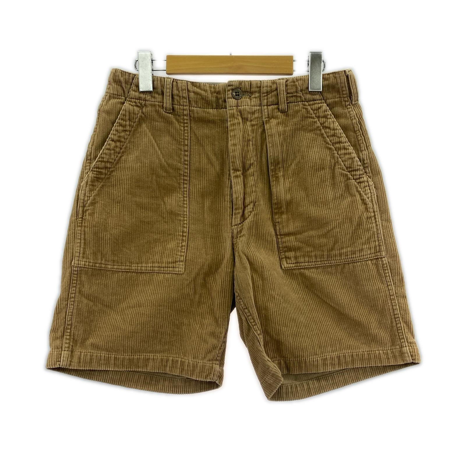 ショートパンツ コーデュロイ　ショーツ　BRN ベージュ