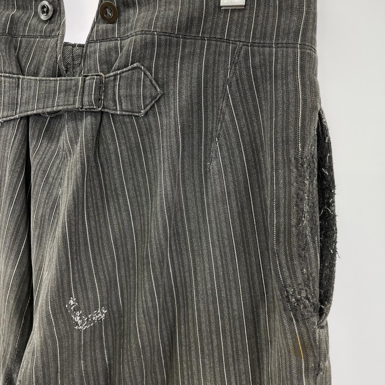 パンツ EURO ファーマーズパンツ 針シンチ ストライプ GRY () グレー