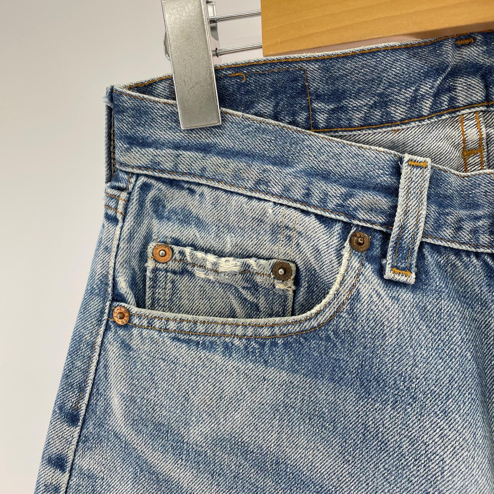 デニムパンツ 80s 501 ボタン裏558 デニム　収縮率10％ 30 ブルー