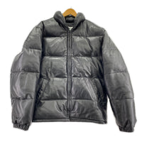 ダウンジャケット Schott レザーダウンジャケット Made In USA 38 38 ブラック