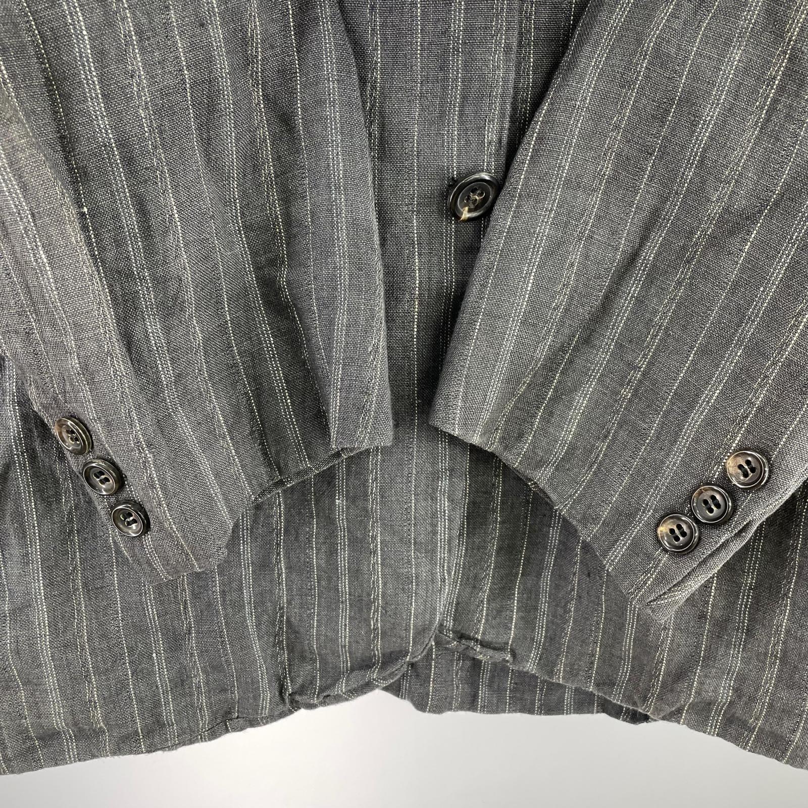 テーラードジャケット HOMME SAMPLE 3BストライプテーラードJKT (M) グレー M グレー