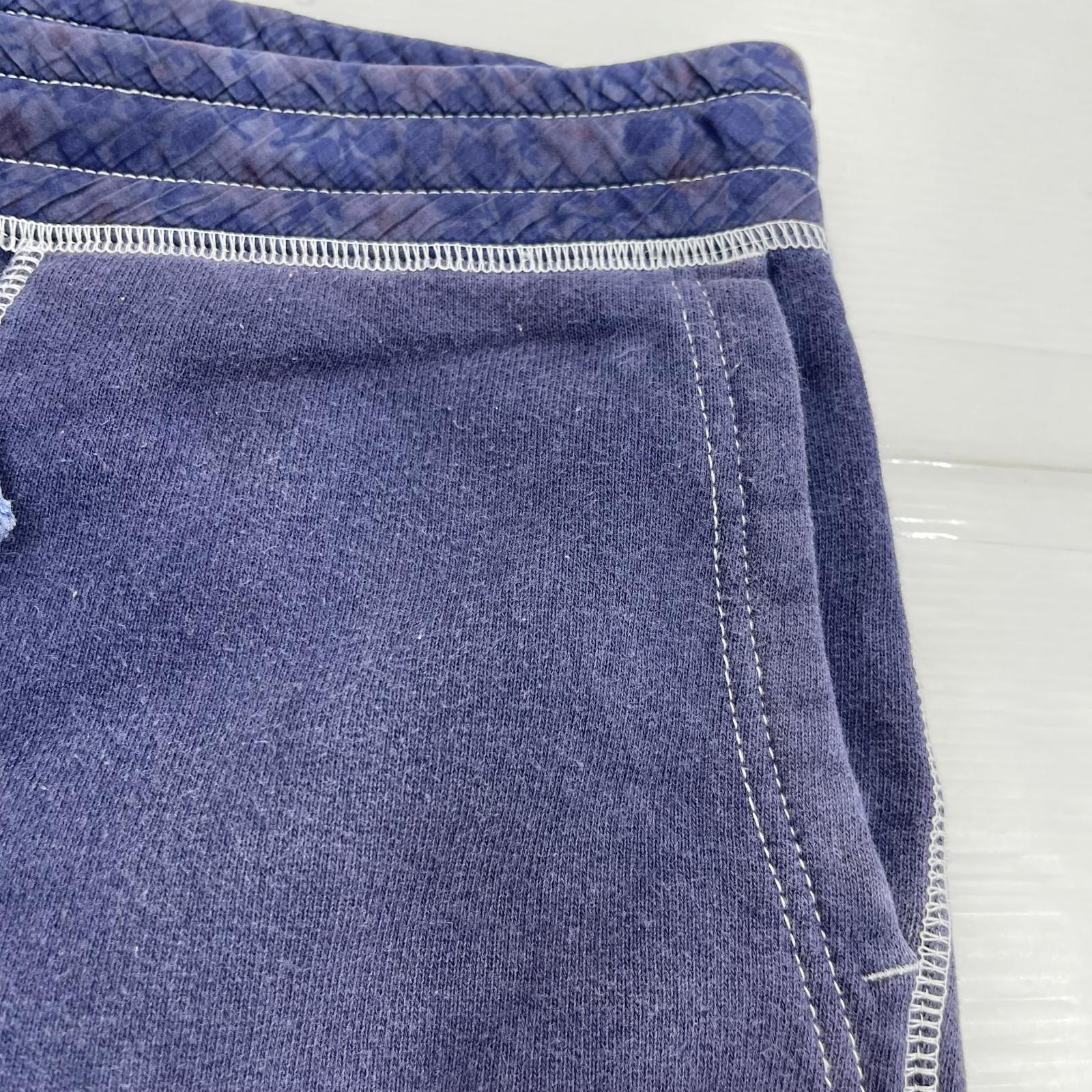 ショートパンツ HOMME ムラ染めスウェットショーツ 紫 M