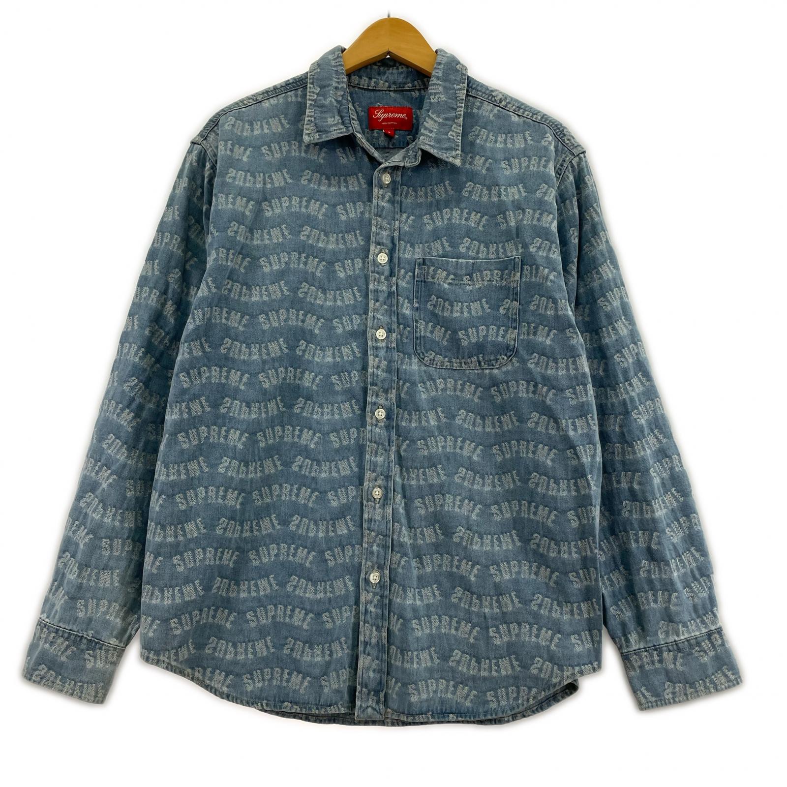 長袖シャツ Supreme　Arc Jacquard Denim Shirt S