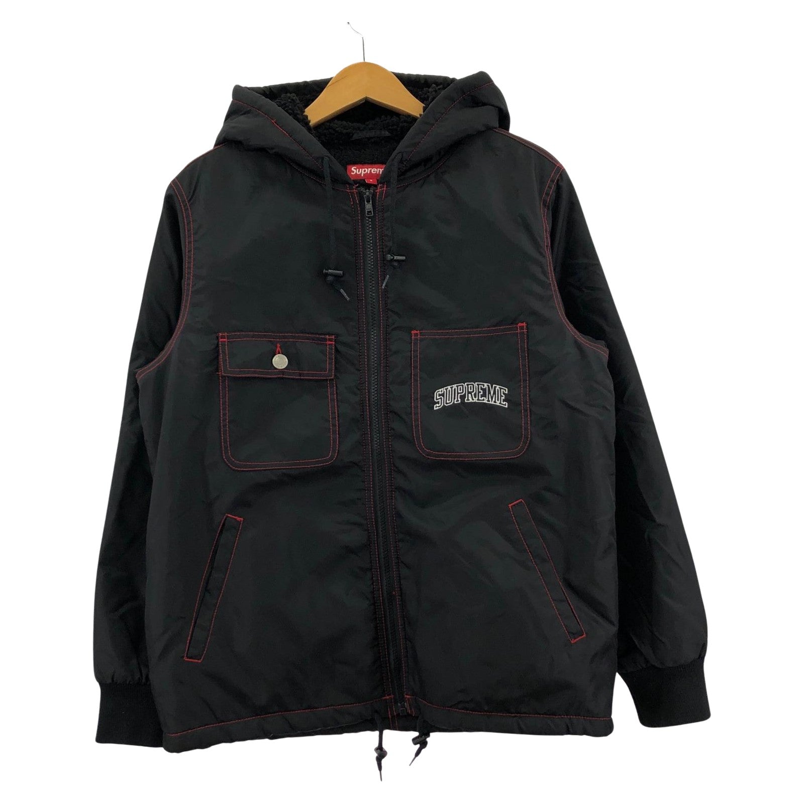 ジャケット 18AW/Sherpa Lined Zip Up Jacket/S/ブラック S ブラック