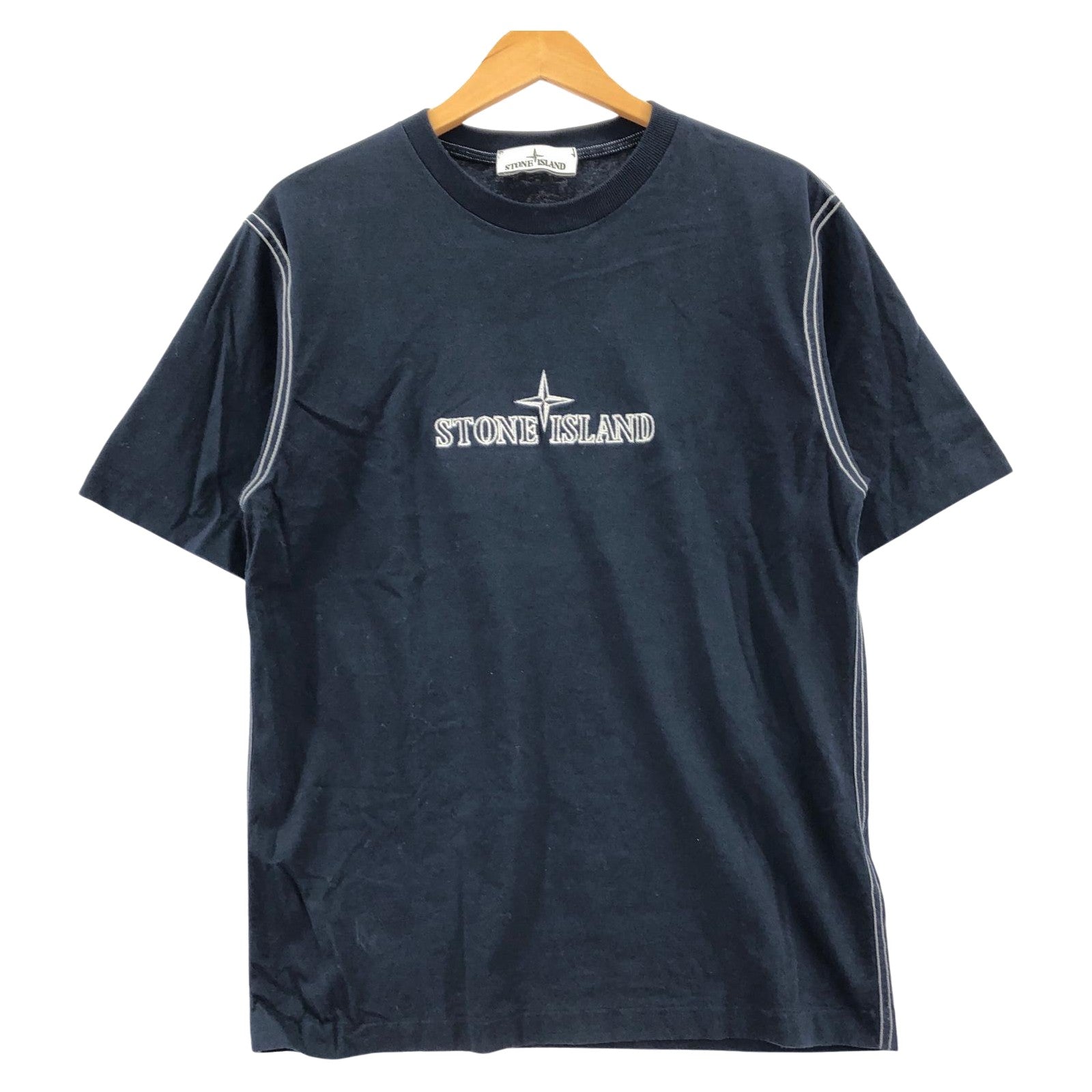 半袖Ｔシャツ エンブロイダリー ロゴ/インサイドアウト/S/741520644 S ネイビー