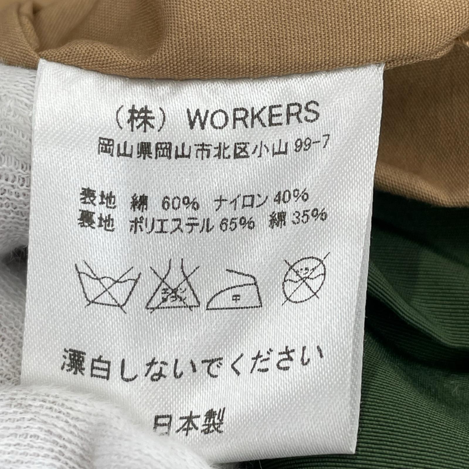 マウンテンパーカー WORKERS 60/40クロス グリーン（S） S