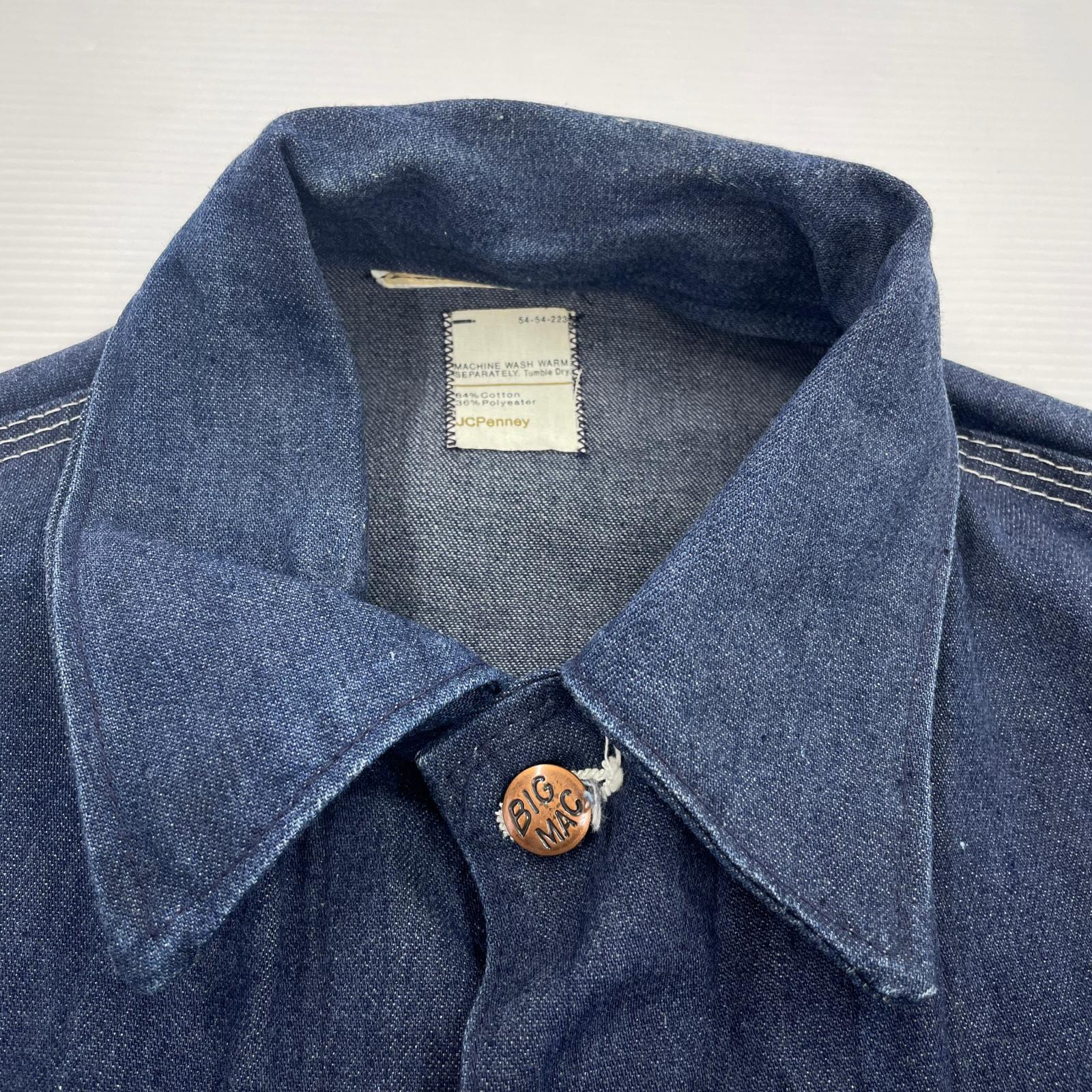 ジャケット 70s BIG MAC JCPenney デニムカバーオール ネイビー