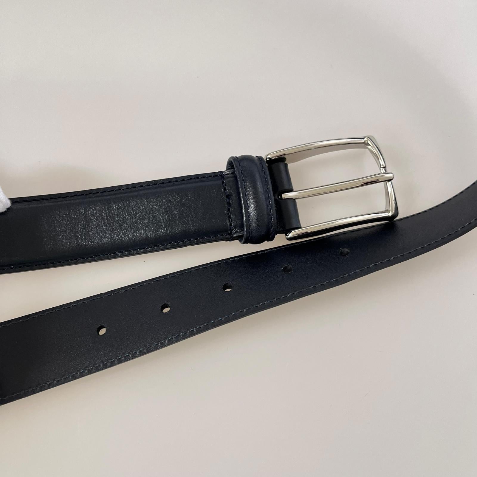 その他アクセサリー ANDERSONS　ベルト ネイビー