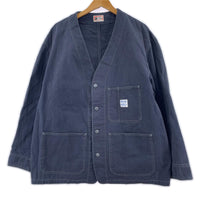 ジャケット BIG ALLIED ノーカラージャケット L ネイビー