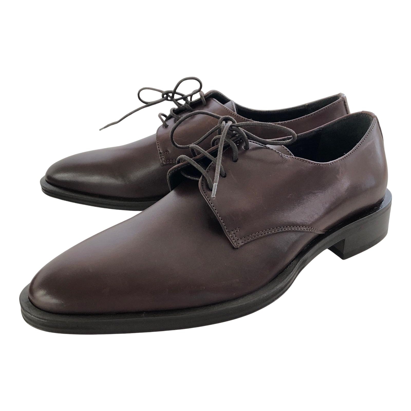 シューズ EMPORIO ARMANI レザーシューズ BR 40（25.0-25.5） ブラウン