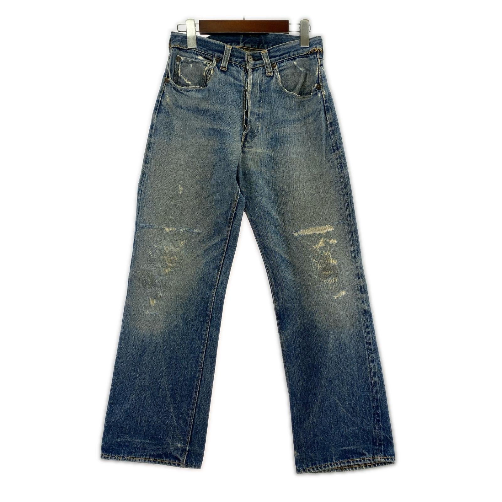 デニムパンツ 501XX ボタン裏刻印無し ブルー