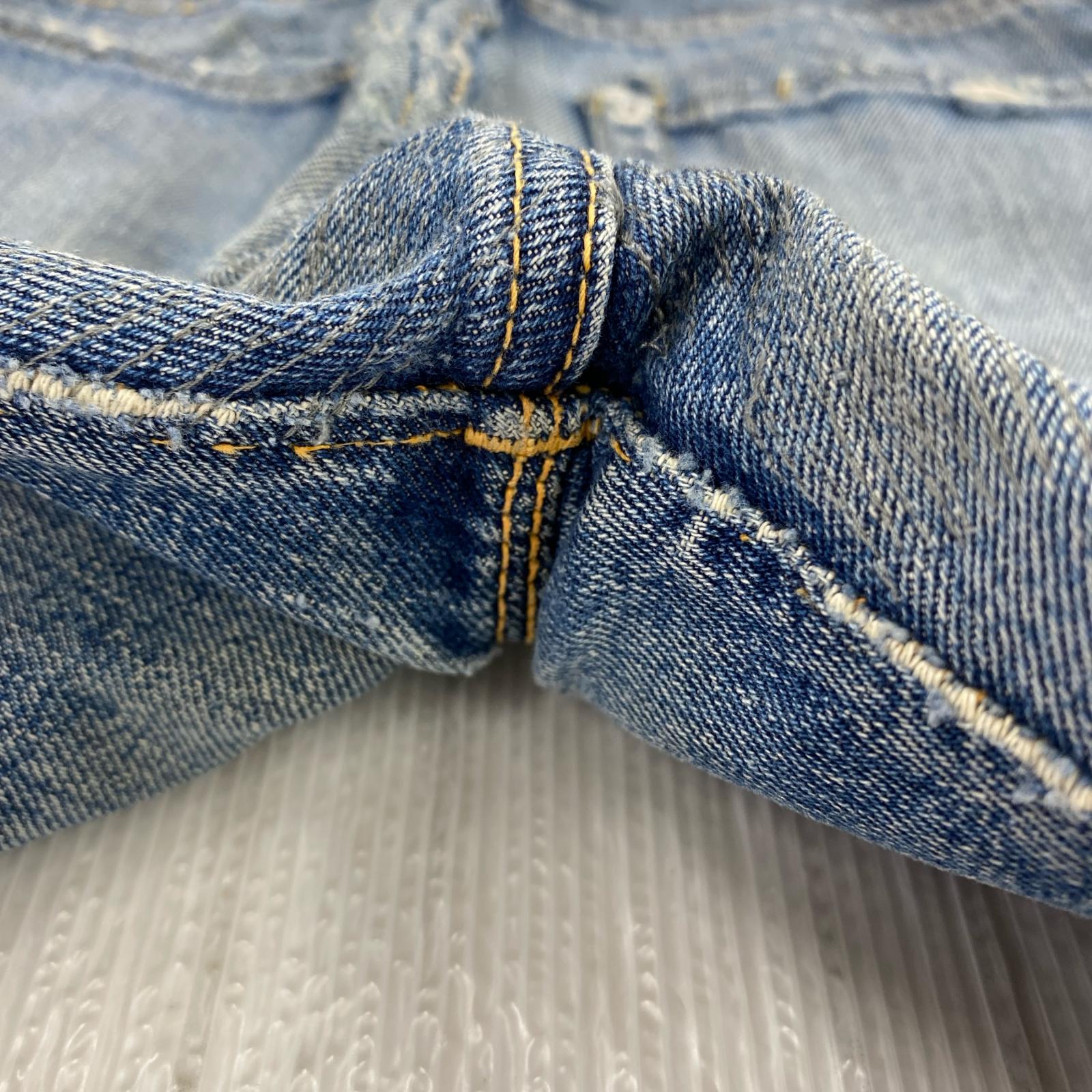 デニムパンツ 501XX ボタン裏刻印無し ブルー