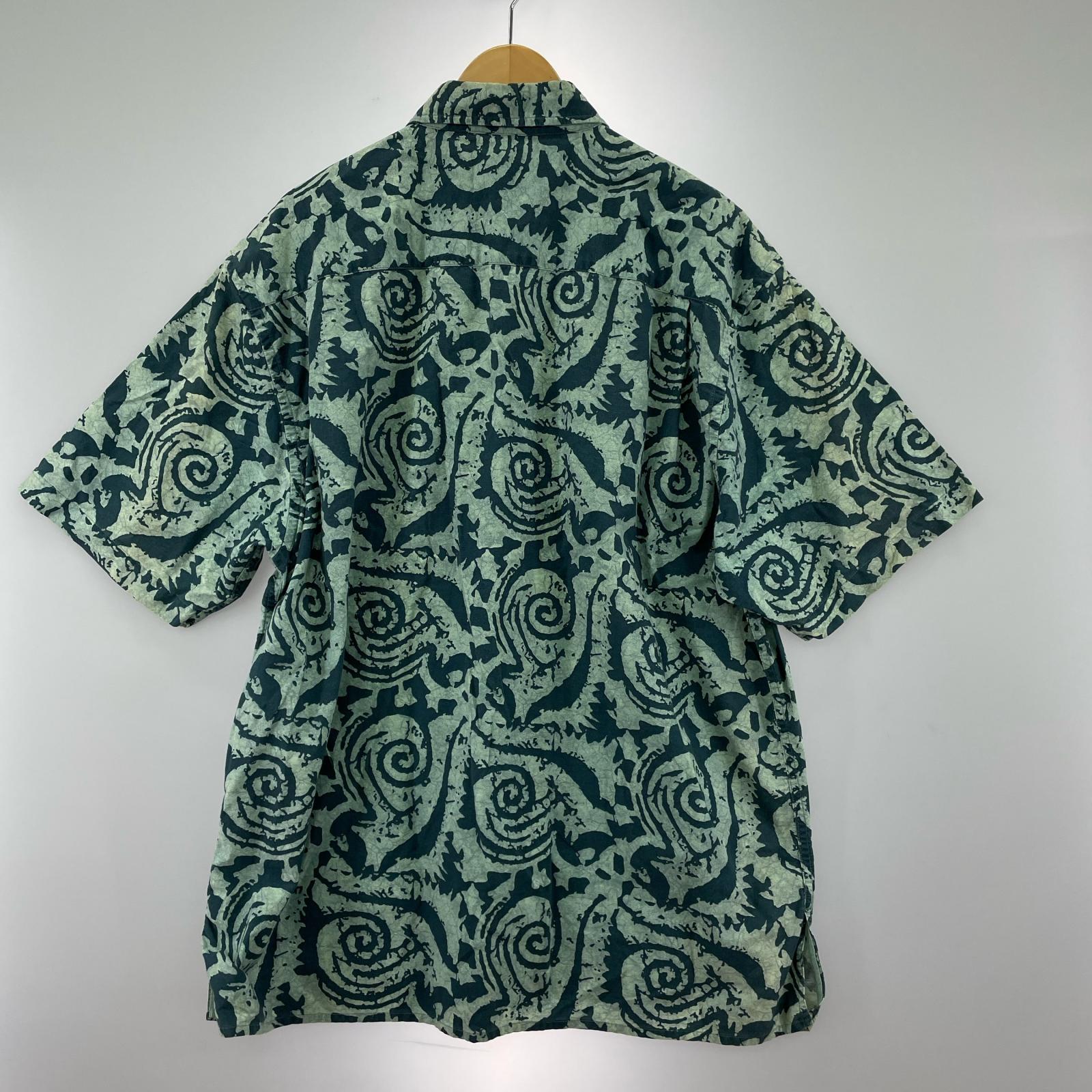 半袖シャツ 90-00s 蔦柄アロハシャツ L GRN 総柄 L