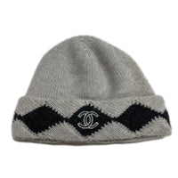 CHANEL カシミヤ ココマーク マトラッセ ニット帽