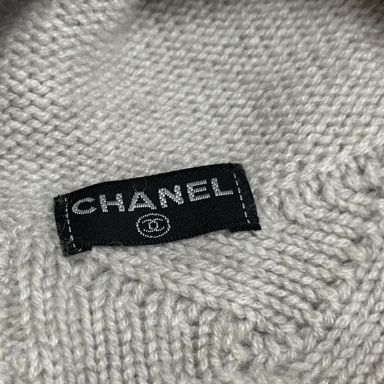 CHANEL カシミヤ ココマーク マトラッセ ニット帽