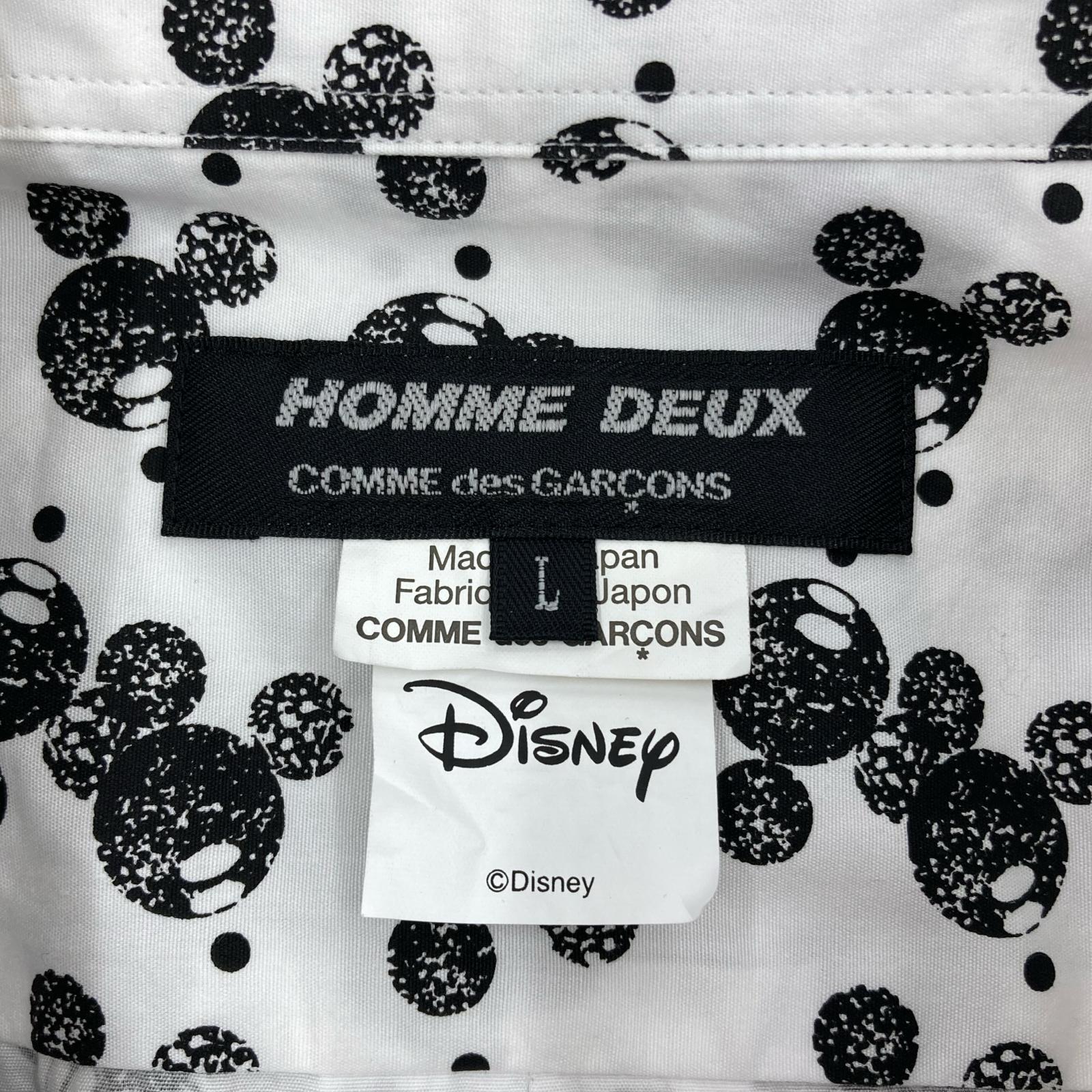 長袖シャツ HOMME DEUX Disney 切替 L