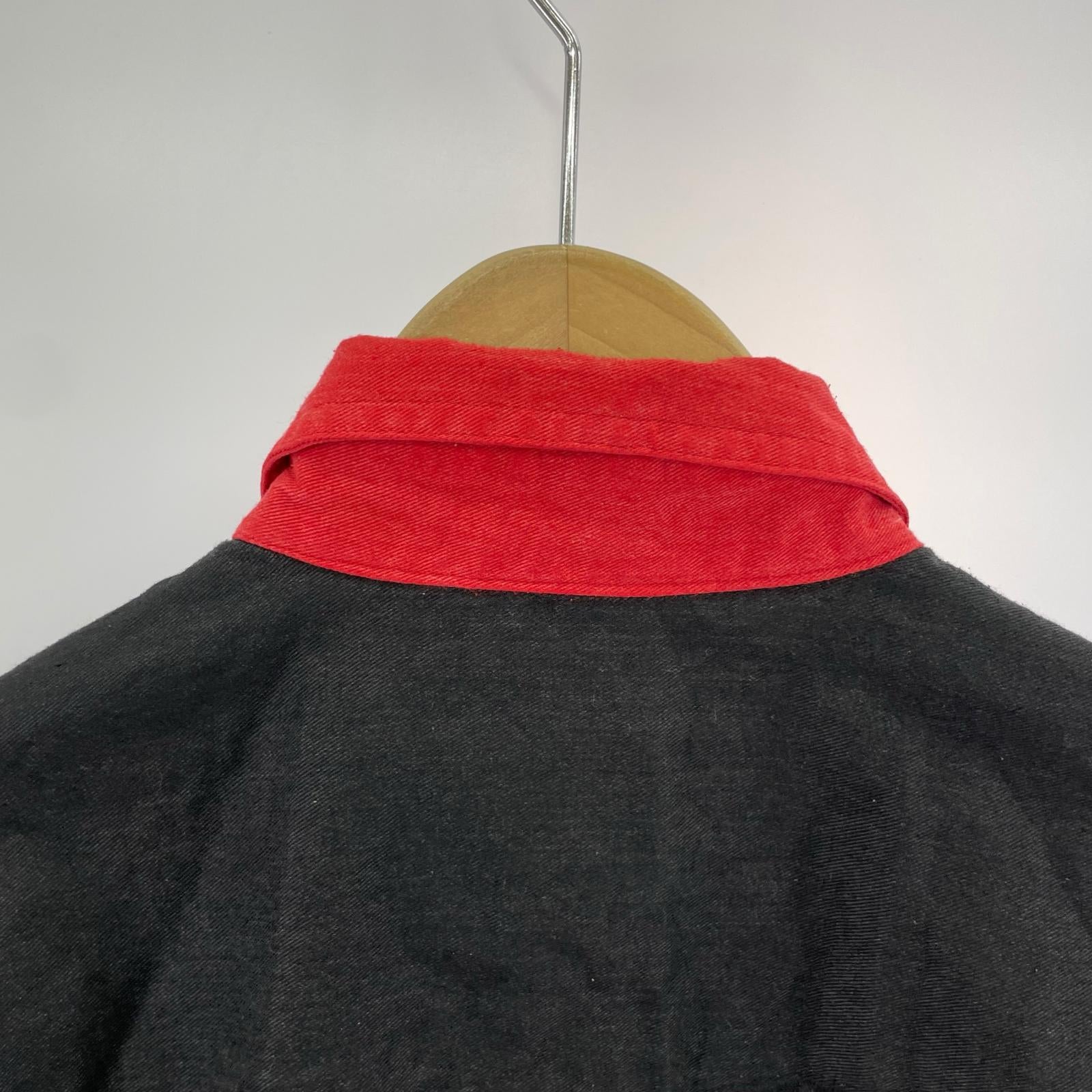 長袖シャツ 90-00s FIRST LINE RED/BLK S S