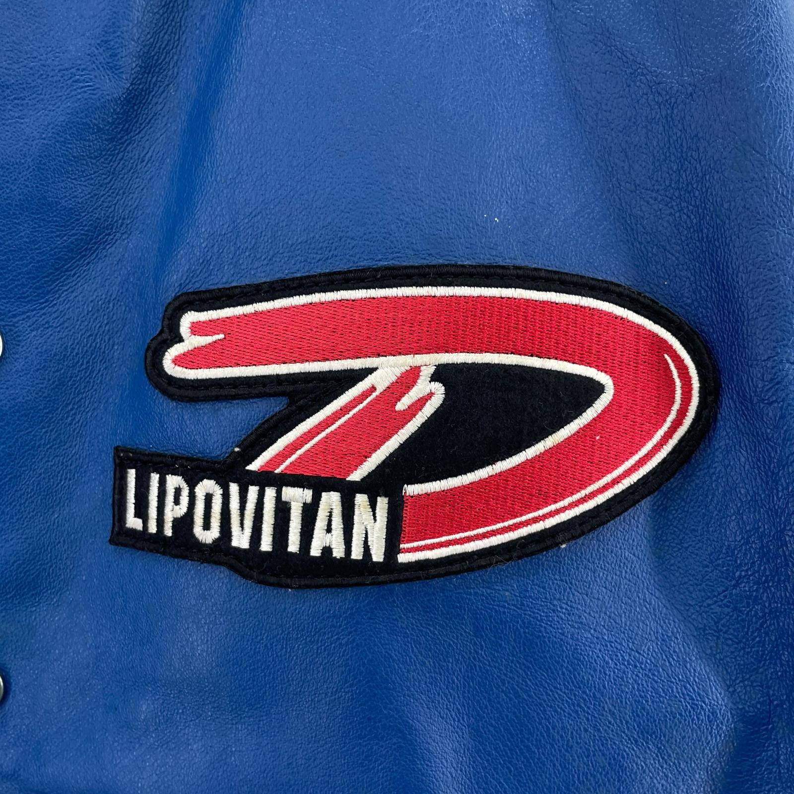 ブルゾン LIPOVITAN D ピッグレザースタジャン BLU