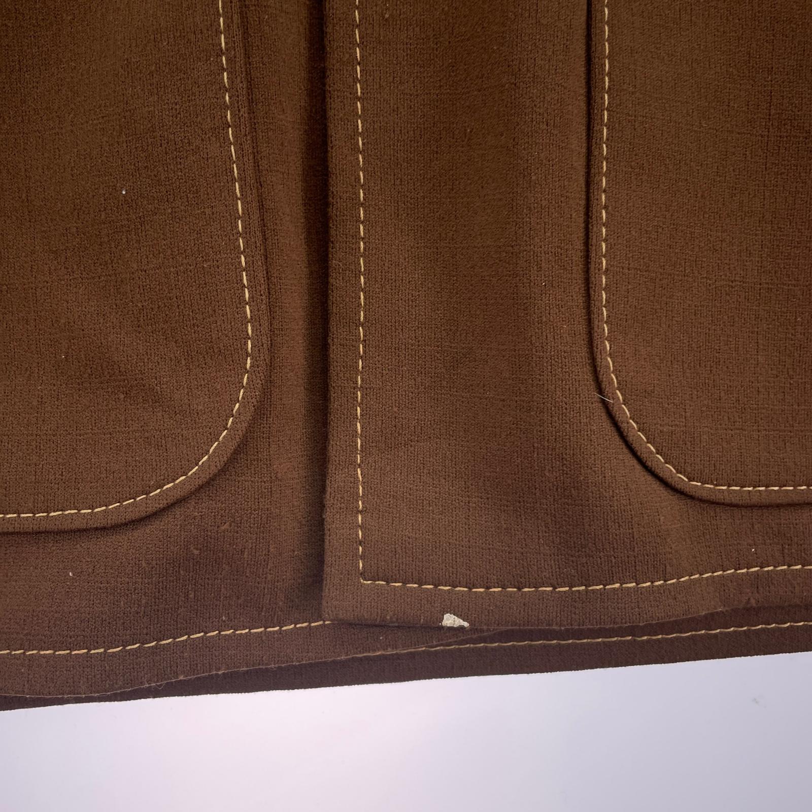 長袖シャツ FARAH USA製 シャツジャケット ブラウン ブラウン