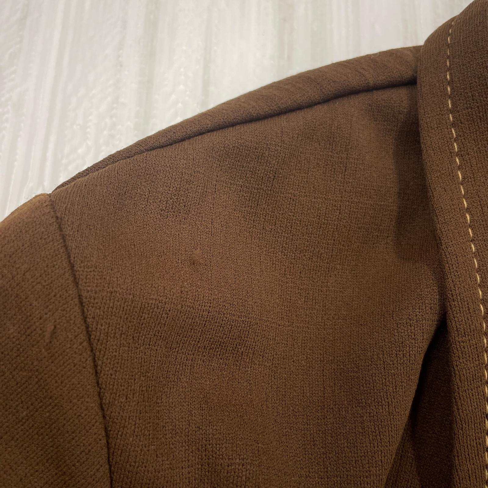 長袖シャツ FARAH USA製 シャツジャケット ブラウン ブラウン