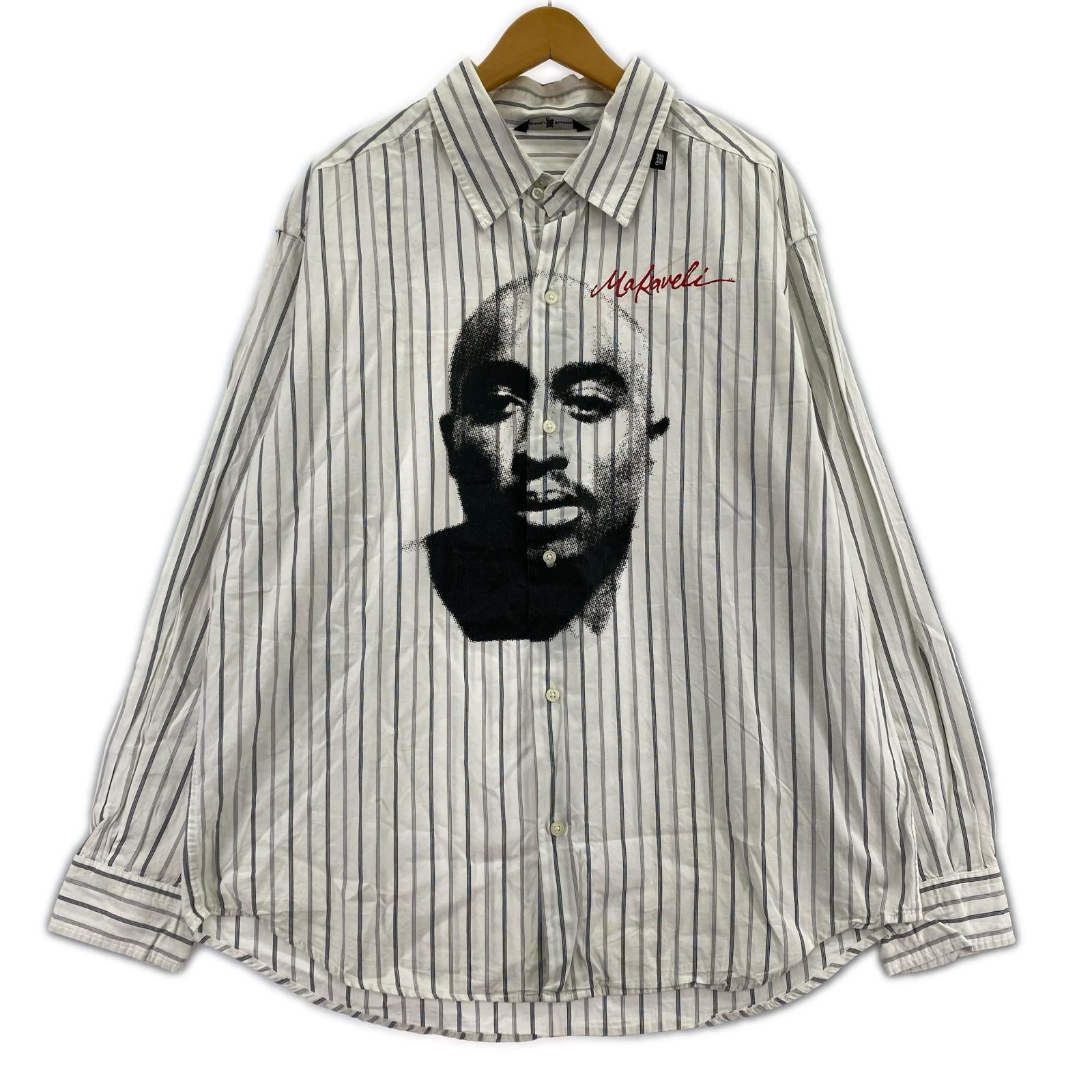 長袖シャツ MAKAVELI BRANDED 2PAC L/Sシャツ ホワイト L ホワイト