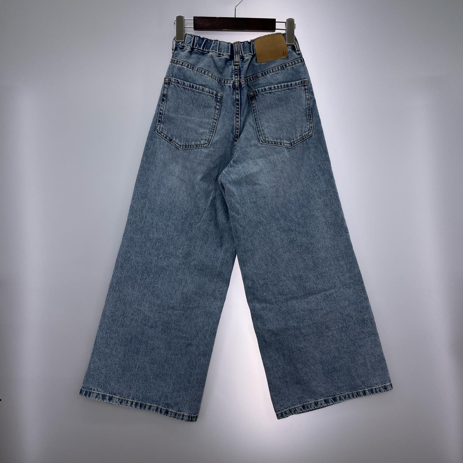 デニムパンツ MILA PANTS ウエストゴムドロストイージーデニムパンツ