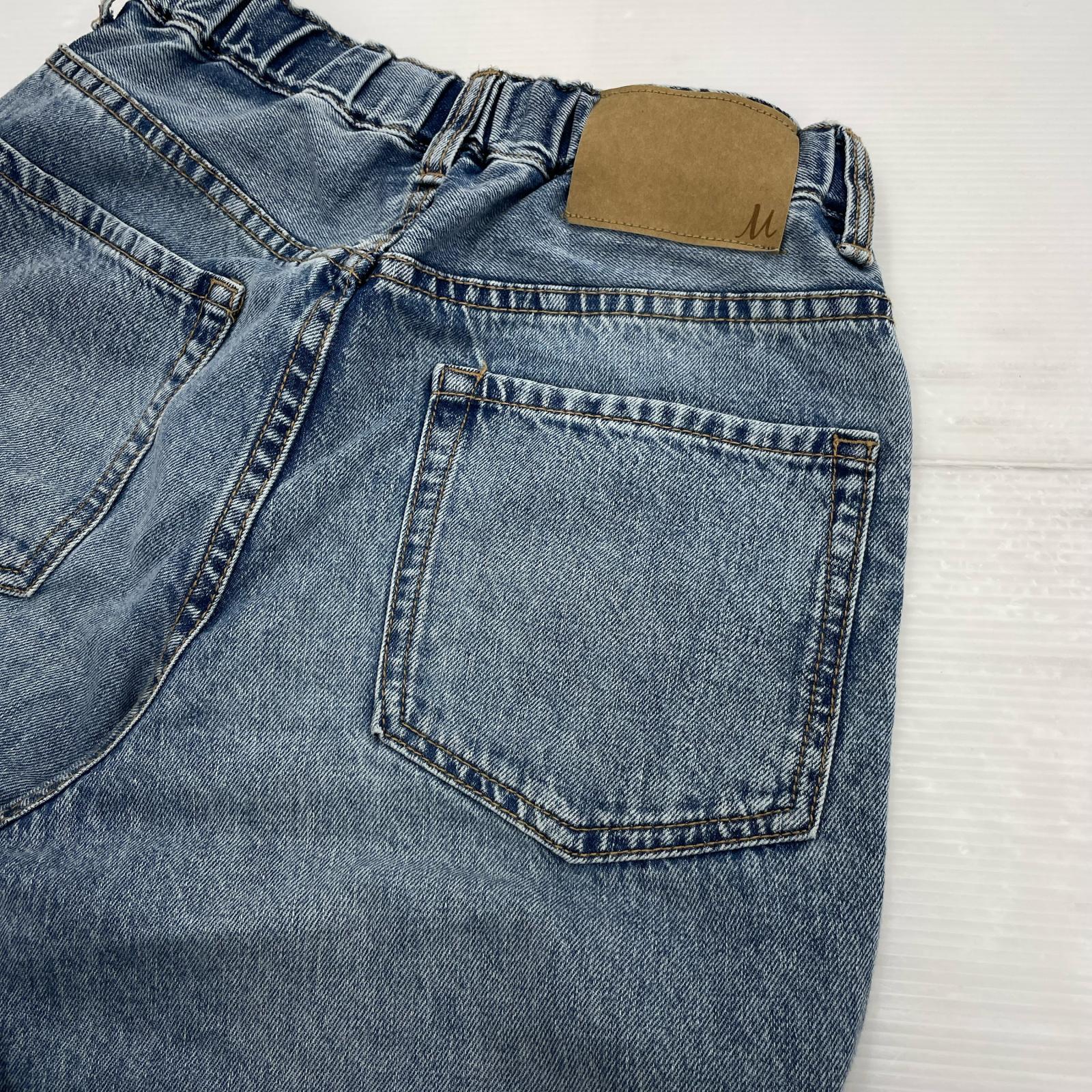 デニムパンツ MILA PANTS ウエストゴムドロストイージーデニムパンツ