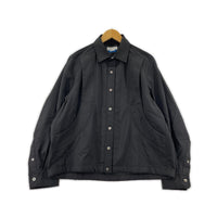 長袖シャツ 西川毛織 Prime-Over Wool Curve Shirt 黒 ブラック