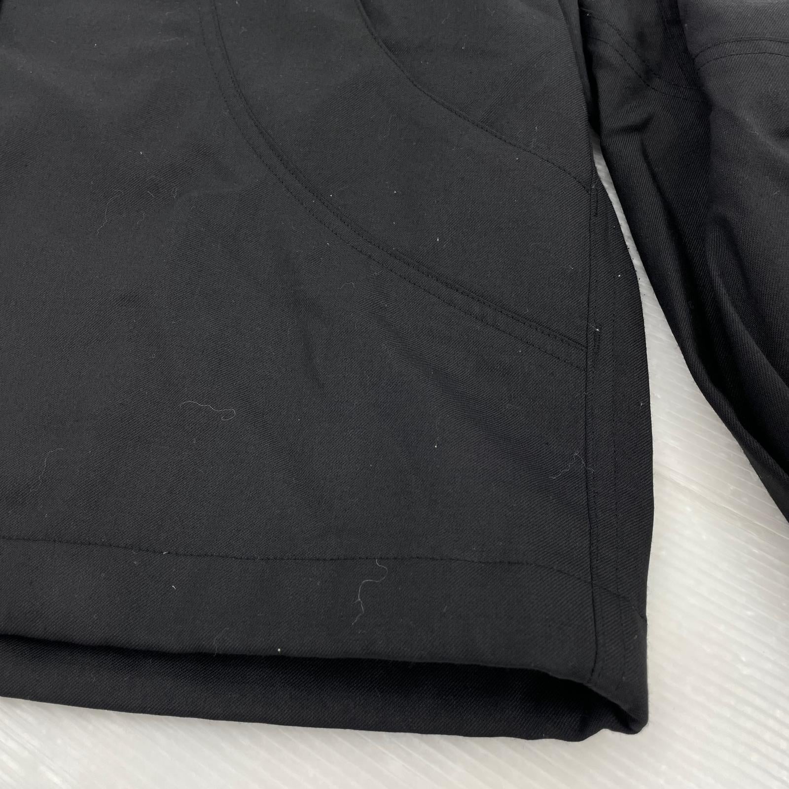 長袖シャツ 西川毛織 Prime-Over Wool Curve Shirt 黒 ブラック