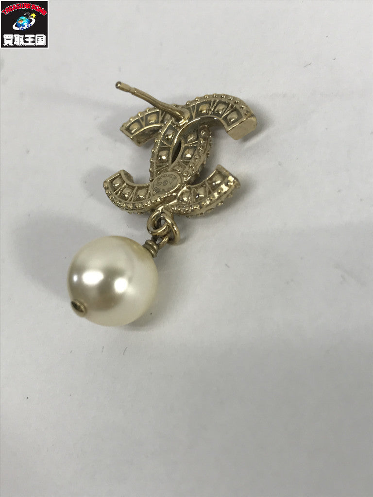 ピアス ココマーク ラインストーン
