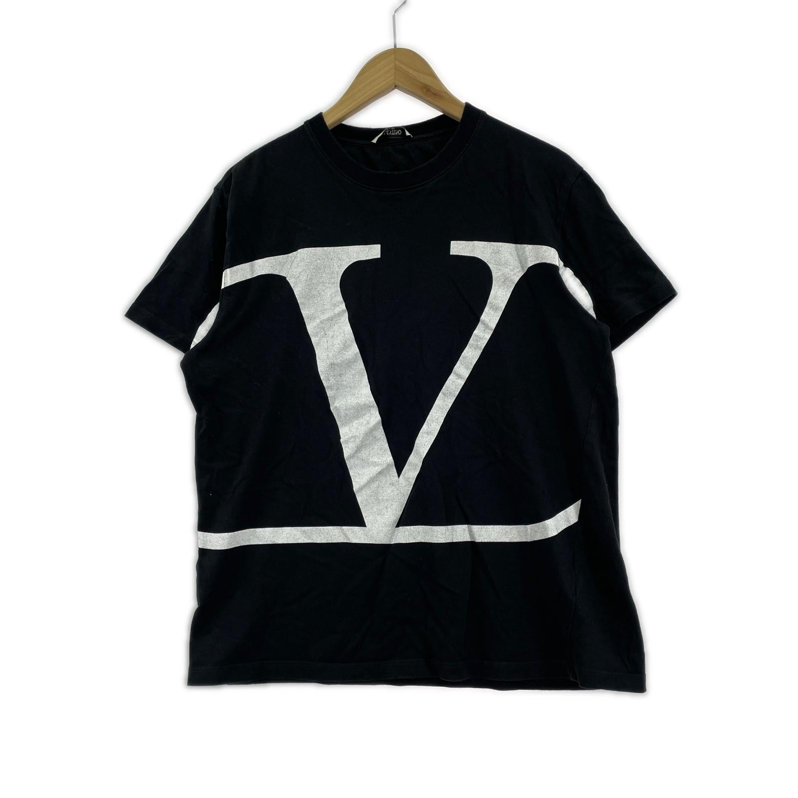半袖Ｔシャツ V LOGO PRINT TEE SV3MG02T5F6 L ブラック