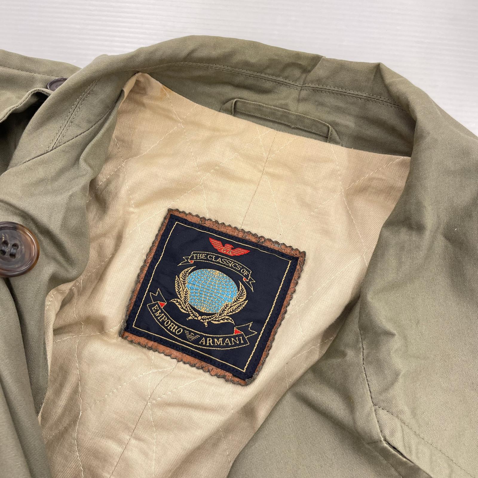 ジャケット EMPORIO ARMANI トレンチコート ベージュ (40) 40 ベージュ