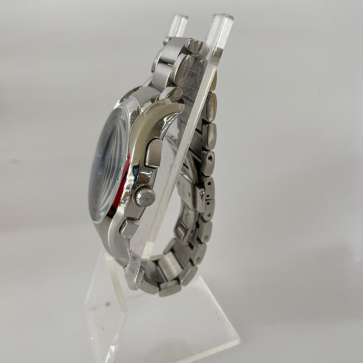 腕時計 EMPORIO ARMANI VALENTE 腕時計 AR11082 シルバー ブルー