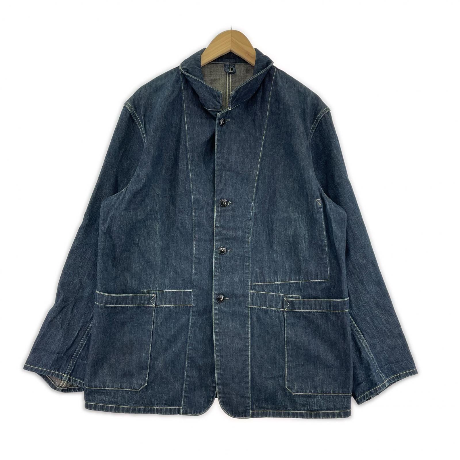テーラードジャケット BRITSH WORK JACKET OLDER INDIGO (38) 38 ブルー
