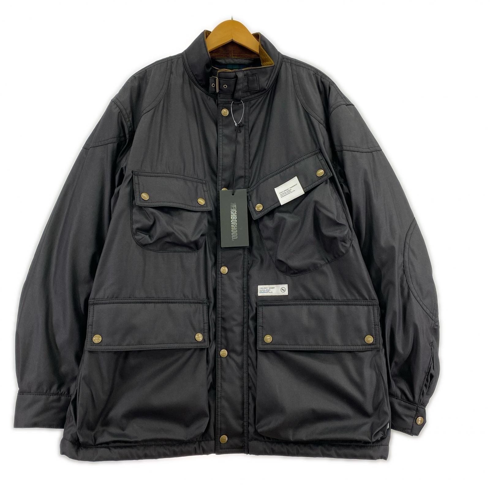 ジャケット MOTORCYCLE JACKET 242AQNH-JKM04 (L) L ブラック