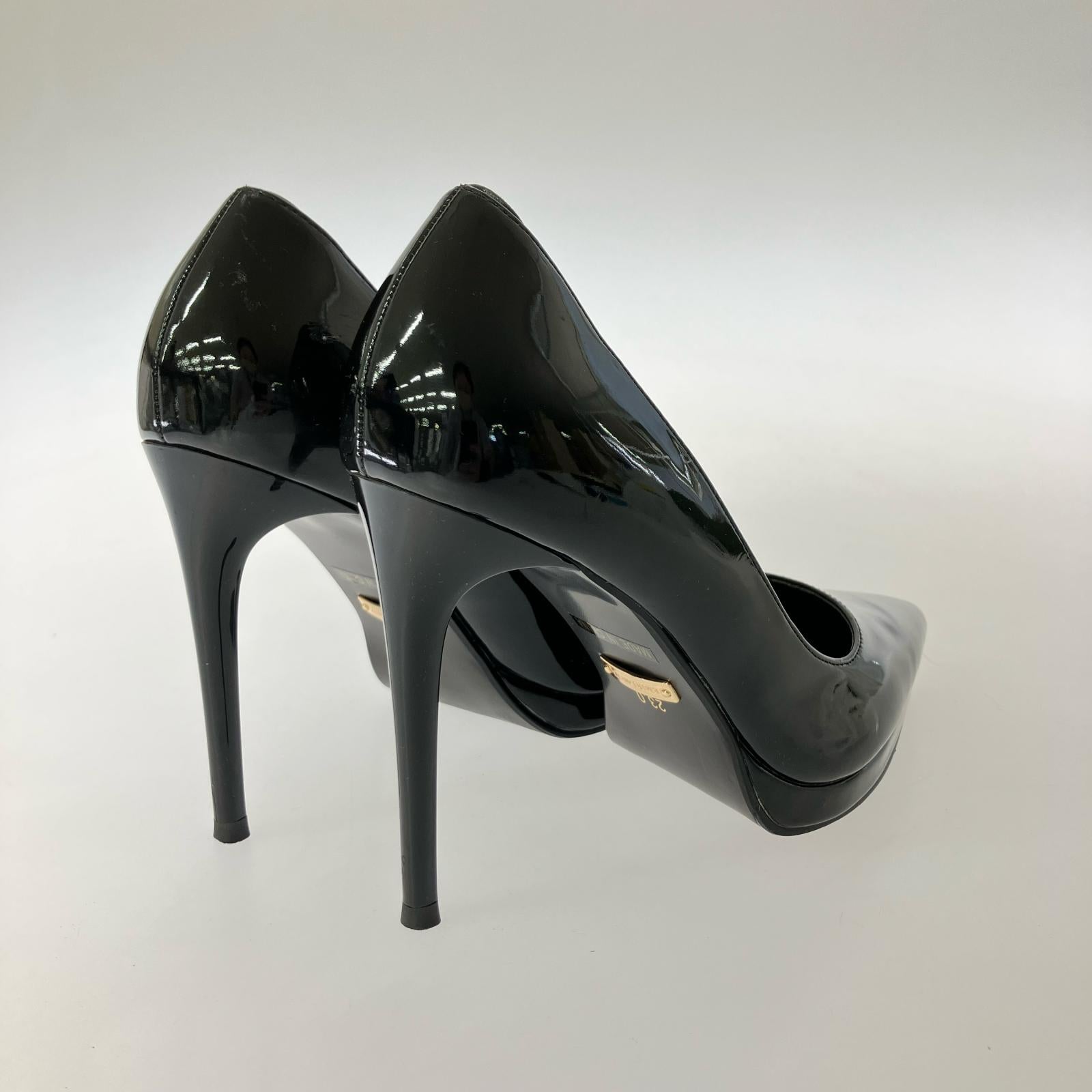 パンプス EMIRIAWIZ エナメル ハイヒール 23.0cm BLK 23cm (US5 UK4 1/2 EU36) ブラック