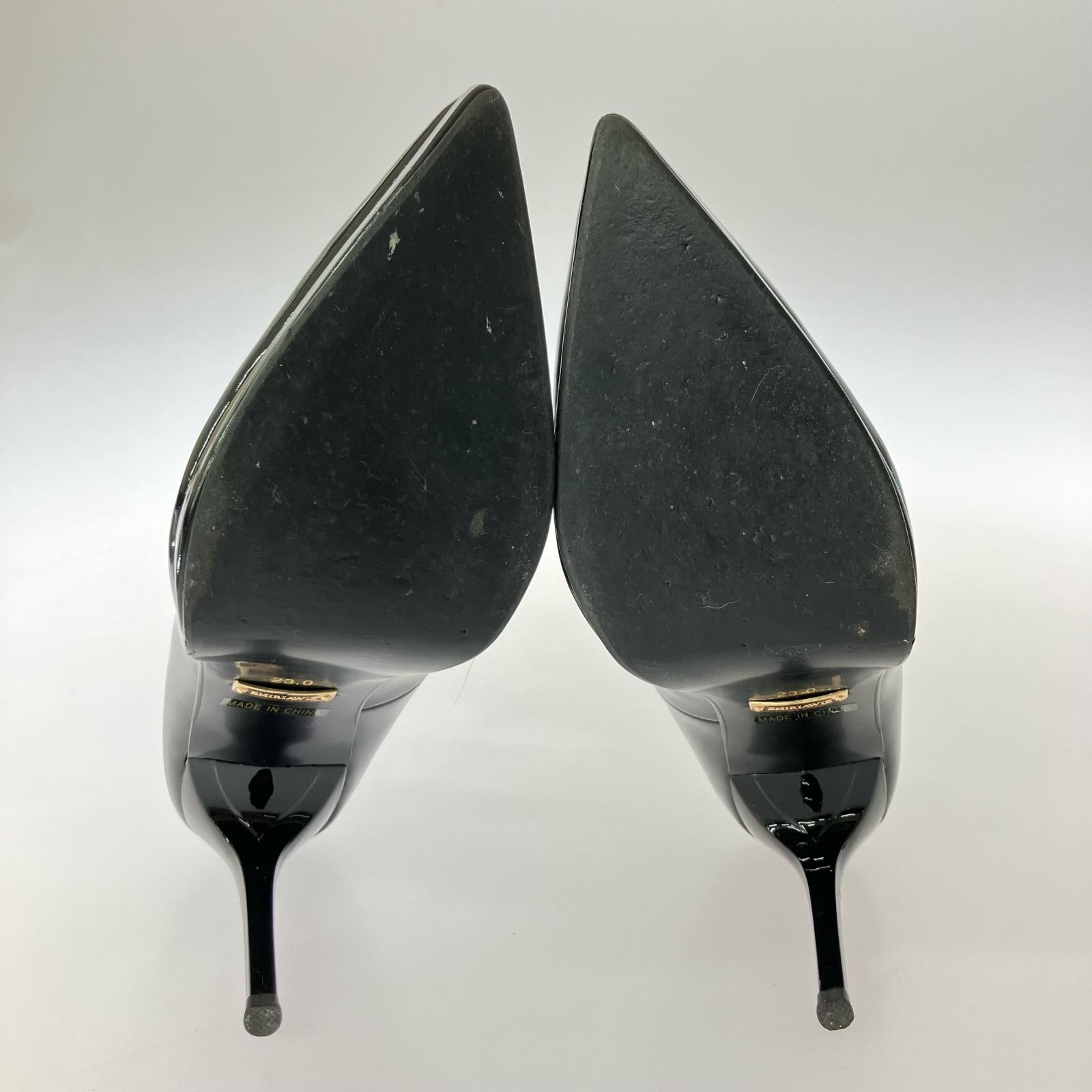 パンプス EMIRIAWIZ エナメル ハイヒール 23.0cm BLK 23cm (US5 UK4 1/2 EU36) ブラック