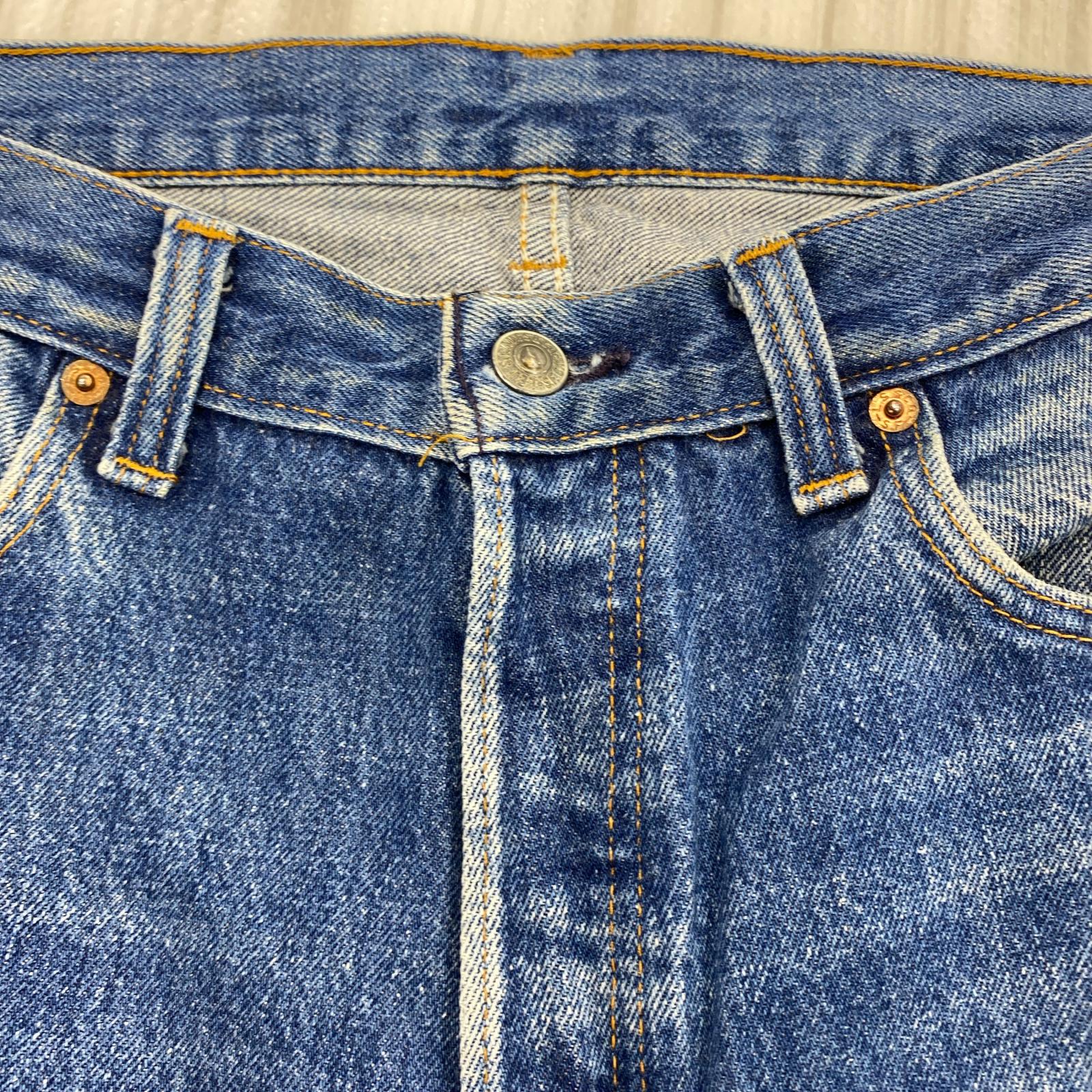 デニムパンツ 80s ストレートデニムパンツ ブルー