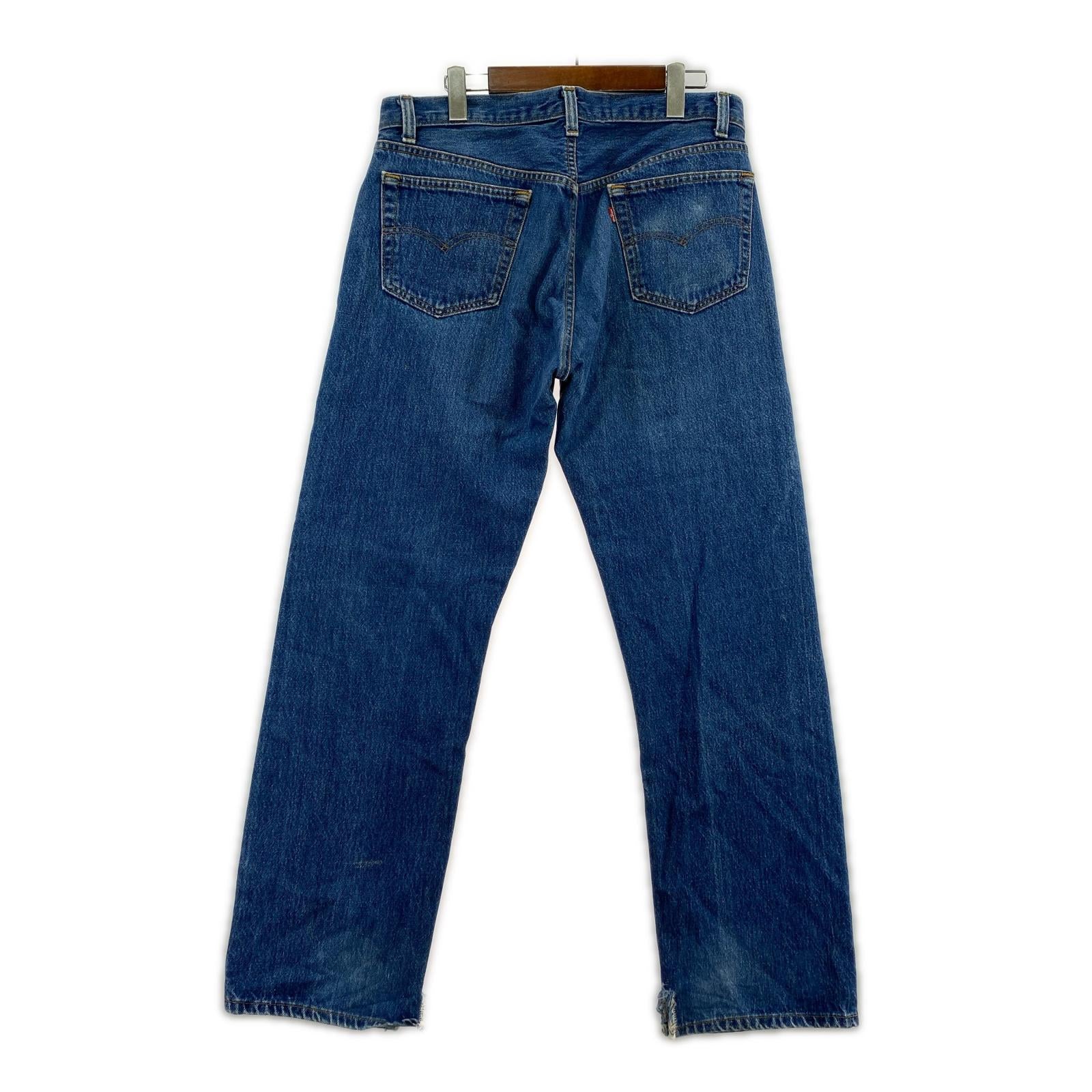 デニムパンツ 80s ストレートデニムパンツ ブルー