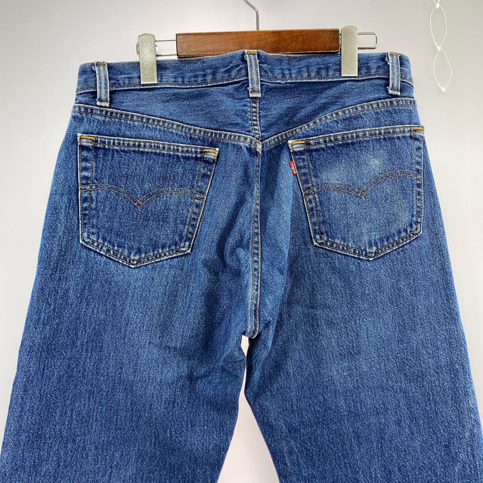 デニムパンツ 80s ストレートデニムパンツ ブルー